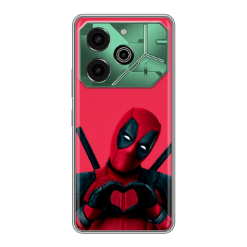 Силиконовый чехол на Tecno Pova 6 Pro 5G с принтом Дедпул Deadpool Силиконовый чехол на Tecno Pova 6 Pro 5G с принтом Дедпул Deadpool