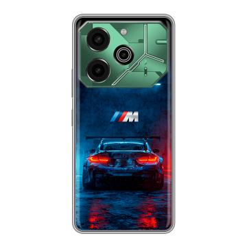 Силиконовый чехол на Tecno Pova 6 Pro 5G с принтом BMW БМВ Силиконовый чехол на Tecno Pova 6 Pro 5G с принтом BMW БМВ