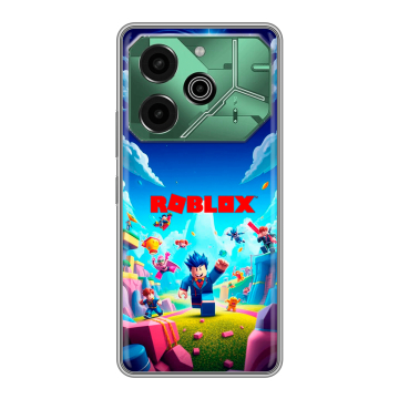 Силиконовый чехол на Tecno Pova 6 Pro 5G с принтом Roblox Роблокс Силиконовый чехол на Tecno Pova 6 Pro 5G с принтом Roblox Роблокс