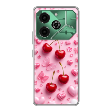 Силиконовый чехол на Tecno Pova 6 Pro 5G с принтом для девочек Силиконовый чехол на Tecno Pova 6 Pro 5G с принтом для девочек