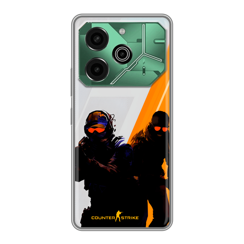 Силиконовый чехол на Tecno Pova 6 Pro 5G с принтом Контер страйк Counter strike Силиконовый чехол на Tecno Pova 6 Pro 5G с принтом Контер страйк Counter strike