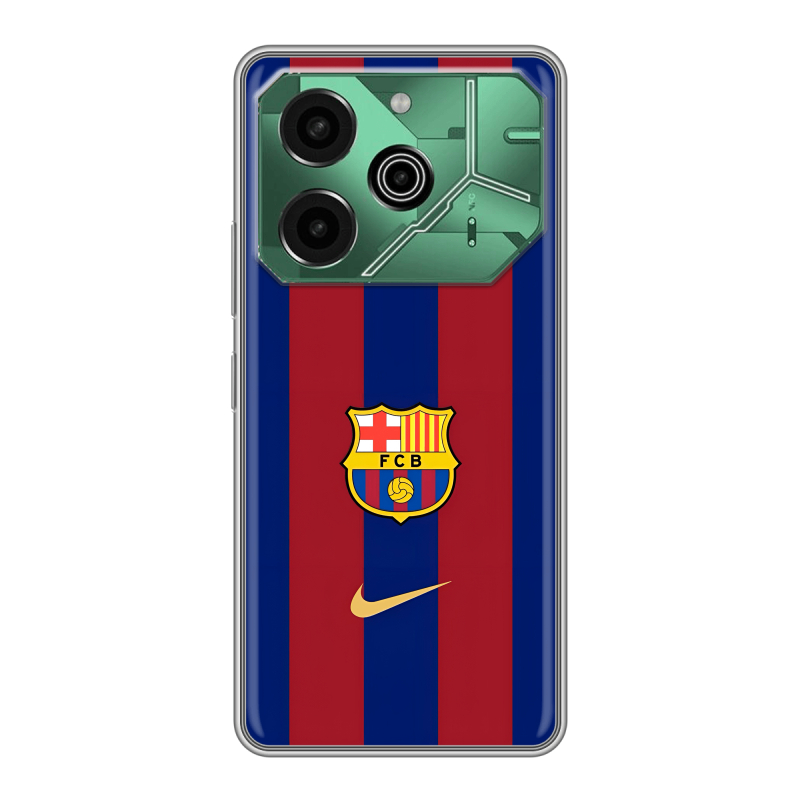 Силиконовый чехол на Tecno Pova 6 Pro 5G с принтом Барселона Barcelona Силиконовый чехол на Tecno Pova 6 Pro 5G с принтом Барселона Barcelona