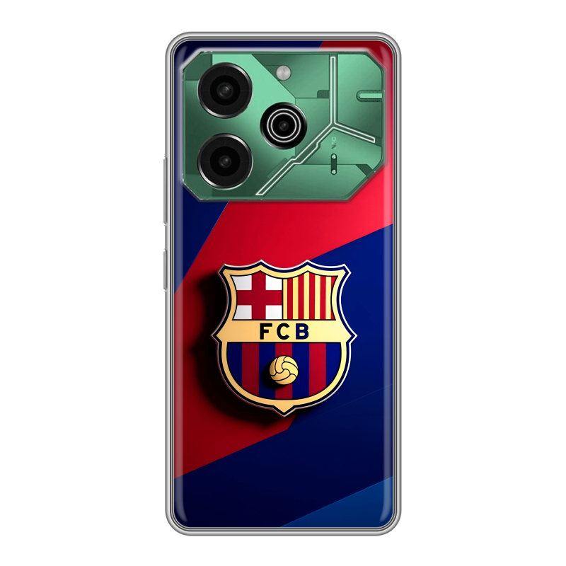 Силиконовый чехол на Tecno Pova 6 Pro 5G с принтом Барселона Barcelona Силиконовый чехол на Tecno Pova 6 Pro 5G с принтом Барселона Barcelona