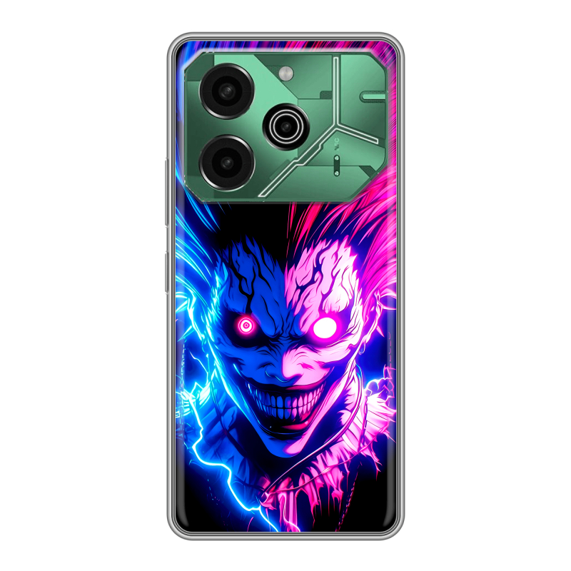 Силиконовый противоударный чехол на Tecno Pova 6 Pro 5G с принтом Death note Тетрадь смерти Силиконовый противоударный чехол на Tecno Pova 6 Pro 5G с принтом Death note Тетрадь смерти
