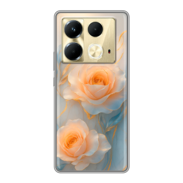 Силиконовый чехол на Infinix Note 40 4G с принтом Женский