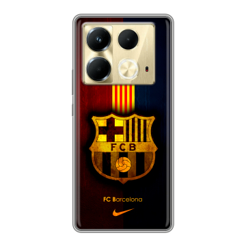 Силиконовый чехол на Infinix Note 40 4G с принтом Барселона Barcelona Силиконовый чехол на Infinix Note 40 4G с принтом Барселона Barcelona