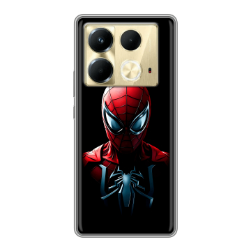 Силиконовый чехол на Infinix Note 40 4G с принтом Spiderman Человек паук Силиконовый чехол на Infinix Note 40 4G с принтом Spiderman Человек паук