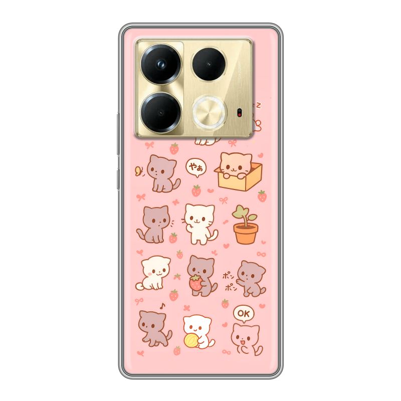 Силиконовый чехол на Infinix Note 40 4G с принтом Hello Kitty Хелоу Кити Силиконовый чехол на Infinix Note 40 4G с принтом Hello Kitty Хелоу Кити