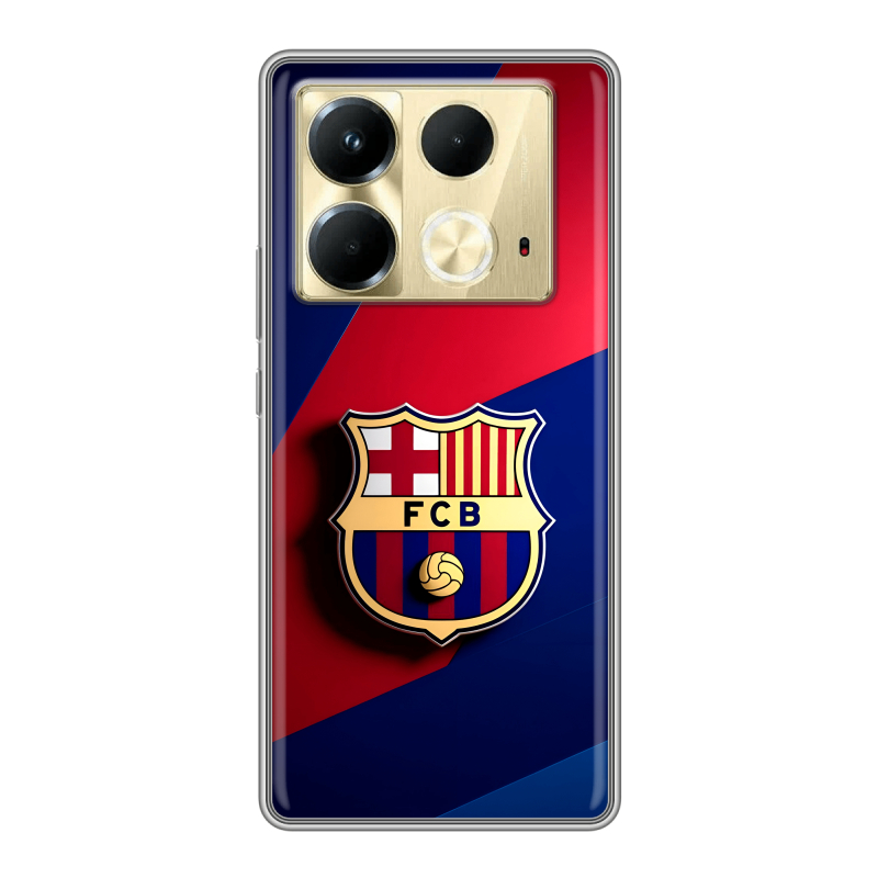 Силиконовый чехол на Infinix Note 40 4G с принтом Барселона Barcelona Силиконовый чехол на Infinix Note 40 4G с принтом Барселона Barcelona