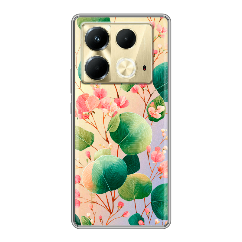 Силиконовый чехол на Infinix Note 40 4G с принтом женский Силиконовый чехол на Infinix Note 40 4G с принтом женский