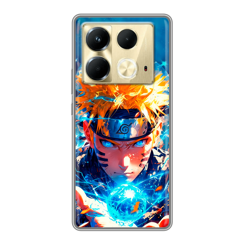Силиконовый чехол на Infinix Note 40 4G с принтом Аниме Наруто Naruto Силиконовый чехол на Infinix Note 40 4G с принтом Аниме Наруто Naruto