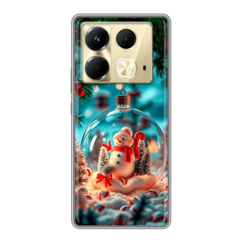 Силиконовый чехол на Infinix Note 40 4G с принтом Новый год Силиконовый чехол на Infinix Note 40 4G с принтом Новый год