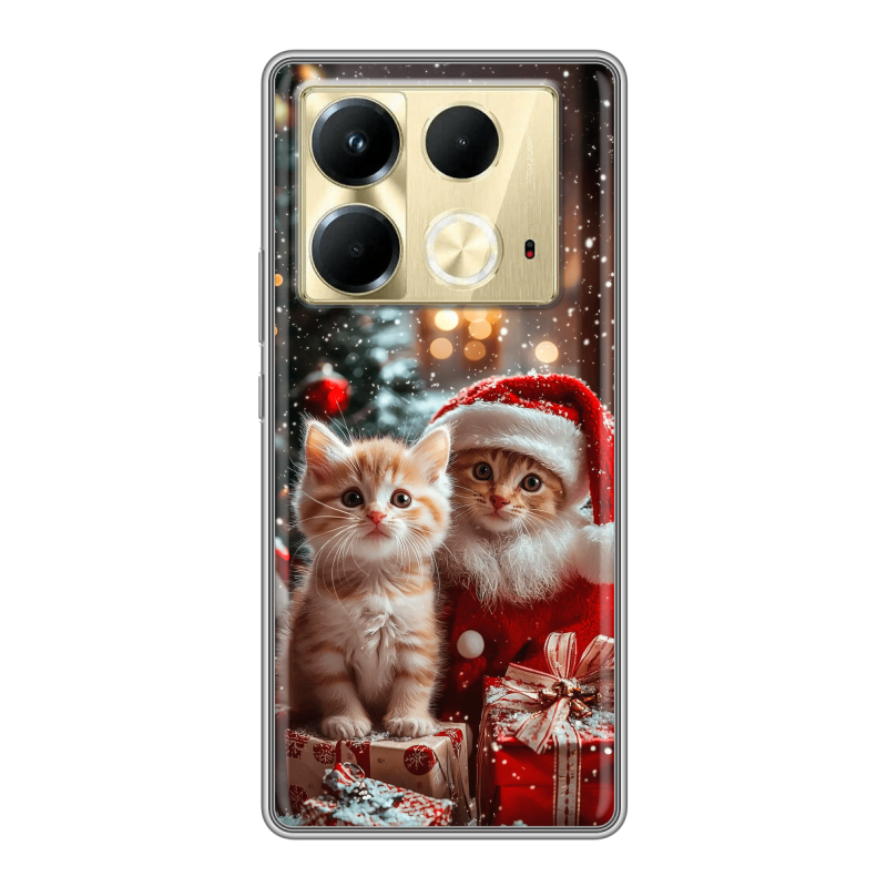 Силиконовый чехол на Infinix Note 40 4G с принтом Новый год Силиконовый чехол на Infinix Note 40 4G с принтом Новый год
