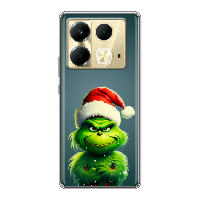 Силиконовый чехол на Infinix Note 40 4G с принтом Новый год Силиконовый чехол на Infinix Note 40 4G с принтом Новый год