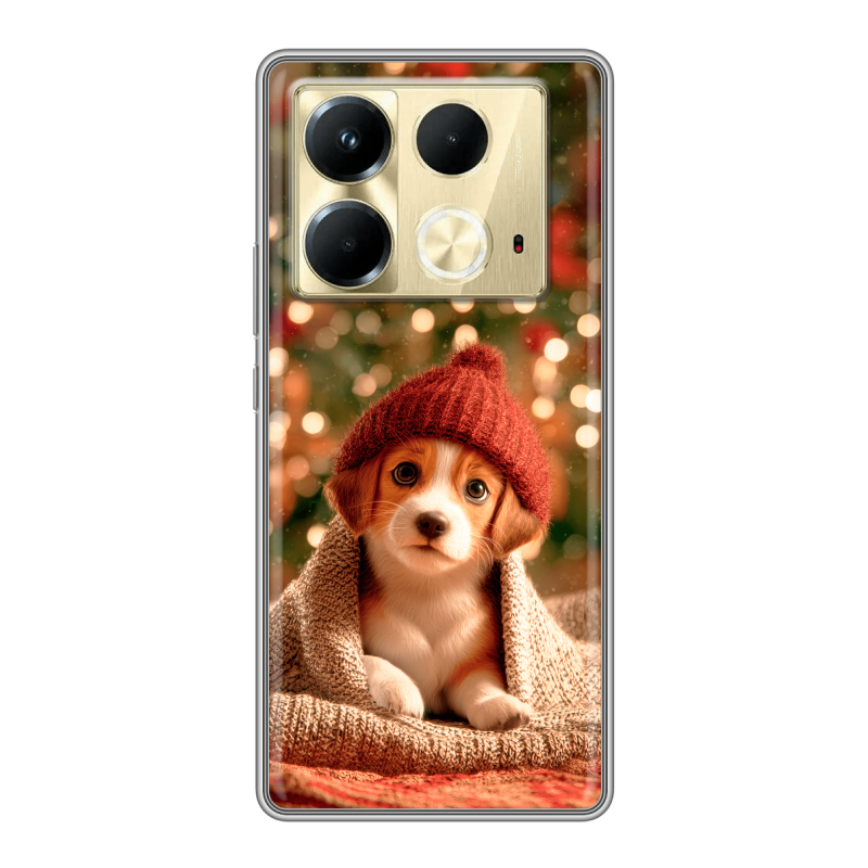 Силиконовый чехол на Infinix Note 40 4G с принтом Новый год Силиконовый чехол на Infinix Note 40 4G с принтом Новый год