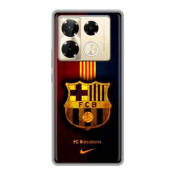 Силиконовый чехол на Infinix Note 40 Pro 4G с принтом Барселона Barcelona Силиконовый чехол на Infinix Note 40 Pro 4G с принтом Барселона Barcelona