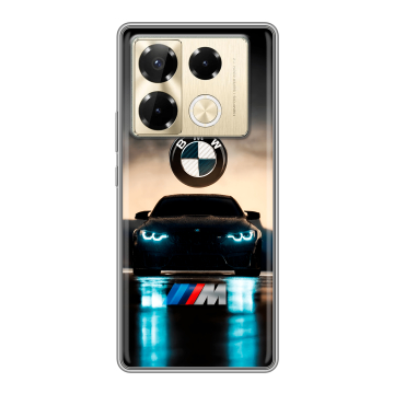 Силиконовый чехол на Infinix Note 40 Pro 4G с принтом БМВ BMW Силиконовый чехол на Infinix Note 40 Pro 4G с принтом БМВ BMW