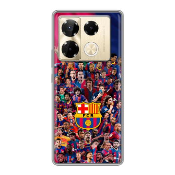 Силиконовый чехол на Infinix Note 40 Pro 4G с принтом Барселона Barcelona Силиконовый чехол на Infinix Note 40 Pro 4G с принтом Барселона Barcelona