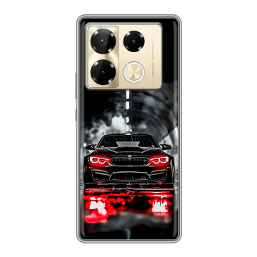 Силиконовый чехол на Infinix Note 40 Pro 4G с принтом BMW БМВ Силиконовый чехол на Infinix Note 40 Pro 4G с принтом BMW БМВ