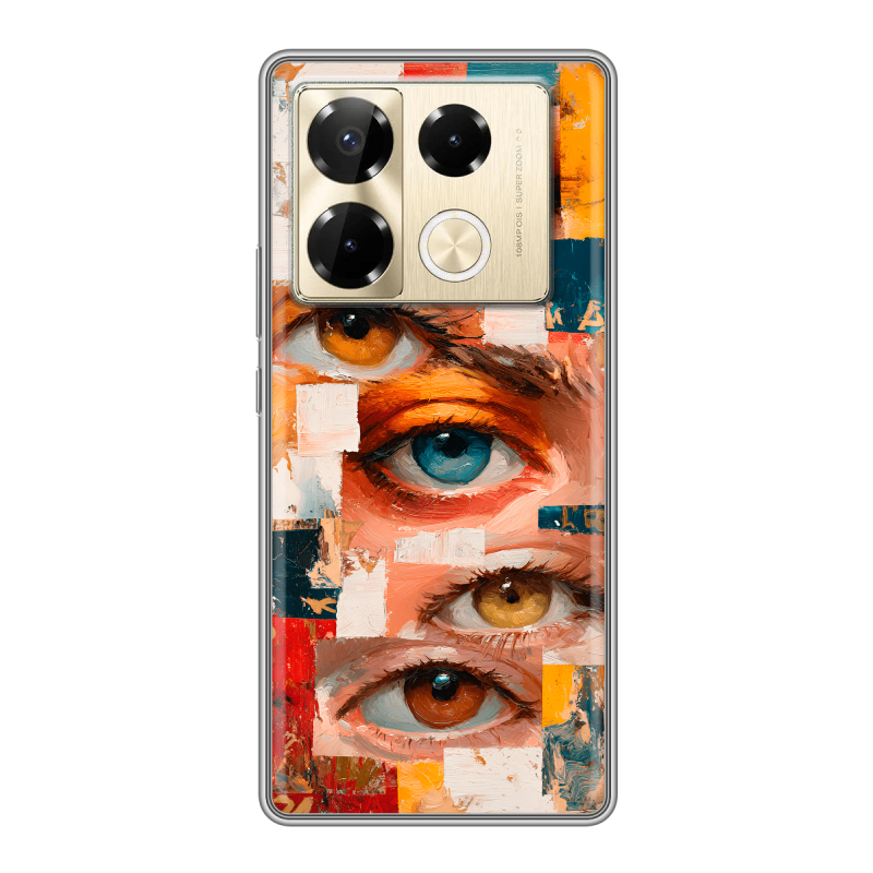 Силиконовый чехол на Infinix Note 40 Pro 4G с принтом Модный принт Силиконовый чехол на Infinix Note 40 Pro 4G с принтом Модный принт