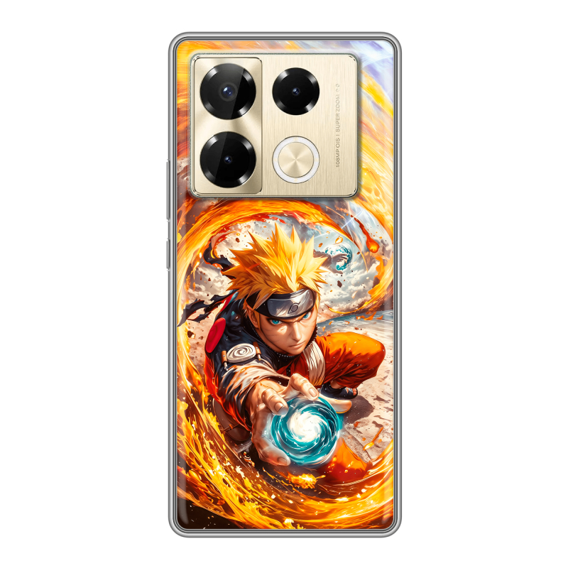 Силиконовый чехол на Infinix Note 40 Pro 4G с принтом Аниме Наруто Naruto Силиконовый чехол на Infinix Note 40 Pro 4G с принтом Аниме Наруто Naruto