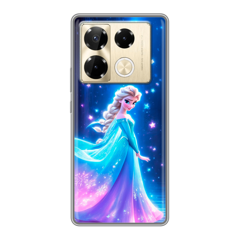 Силиконовый чехол на Infinix Note 40 Pro 4G с принтом Холодное сердце Frozen Силиконовый чехол на Infinix Note 40 Pro 4G с принтом Холодное сердце Frozen