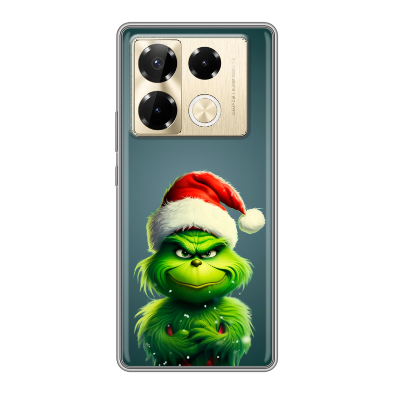 Силиконовый чехол на Infinix Note 40 Pro 4G с принтом Новый год Силиконовый чехол на Infinix Note 40 Pro 4G с принтом Новый год