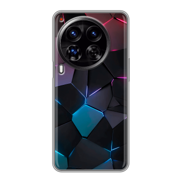 Силиконовый чехол на Tecno Camon 30 Premier 5G с принтом Геометрия неона Силиконовый чехол на Tecno Camon 30 Premier 5G с принтом Геометрия неона