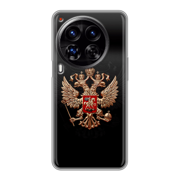 Силиконовый чехол на Tecno Camon 30 Premier 5G с принтом Герб России Силиконовый чехол на Tecno Camon 30 Premier 5G с принтом Герб России