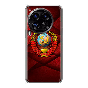 Силиконовый чехол на Tecno Camon 30 Premier 5G с принтом Герб СССР Силиконовый чехол на Tecno Camon 30 Premier 5G с принтом Герб СССР