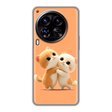 Силиконовый чехол на Tecno Camon 30 Premier 5G с принтом Милые котики Силиконовый чехол на Tecno Camon 30 Premier 5G с принтом Милые котики