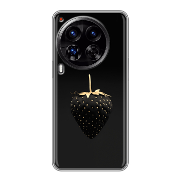 Силиконовый чехол на Tecno Camon 30 Premier 5G с принтом Черная клубника Силиконовый чехол на Tecno Camon 30 Premier 5G с принтом Черная клубника