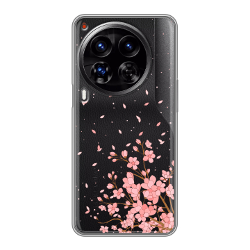 Силиконовый чехол на Tecno Camon 30 Premier 5G с принтом Ветка сакуры