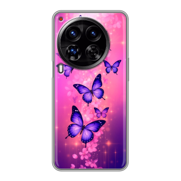 Силиконовый чехол на Tecno Camon 30 Premier 5G с принтом Бабочки Силиконовый чехол на Tecno Camon 30 Premier 5G с принтом Бабочки