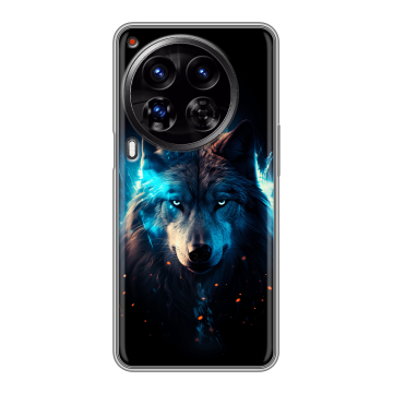 Силиконовый чехол на Tecno Camon 30 Premier 5G с принтом Волк ночной Силиконовый чехол на Tecno Camon 30 Premier 5G с принтом Волк ночной