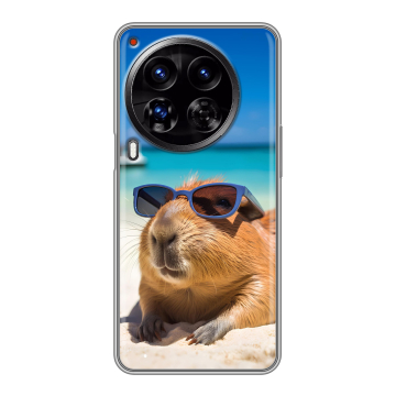 Силиконовый чехол на Tecno Camon 30 Premier 5G с принтом Капибара Силиконовый чехол на Tecno Camon 30 Premier 5G с принтом Капибара