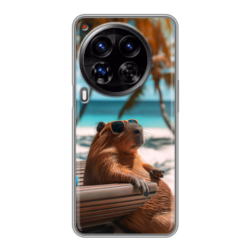 Силиконовый чехол на Tecno Camon 30 Premier 5G с принтом Капибара Силиконовый чехол на Tecno Camon 30 Premier 5G с принтом Капибара