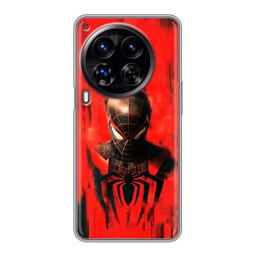 Силиконовый чехол на Tecno Camon 30 Premier 5G с принтом человек паук spiderman Силиконовый чехол на Tecno Camon 30 Premier 5G с принтом человек паук spiderman