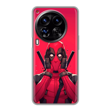 Силиконовый чехол на Tecno Camon 30 Premier 5G с принтом Дедпул Deadpool