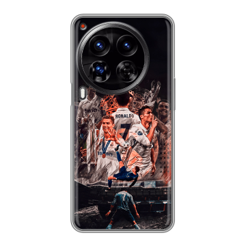 Силиконовый чехол на Tecno Camon 30 Premier 5G с принтом Реал Роналдо Real Ronaldo Силиконовый чехол на Tecno Camon 30 Premier 5G с принтом Реал Роналдо Real Ronaldo