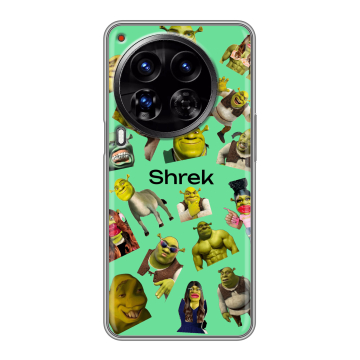 Силиконовый чехол на Tecno Camon 30 Premier 5G с принтом Шрек Shrek Силиконовый чехол на Tecno Camon 30 Premier 5G с принтом Шрек Shrek