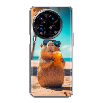 Силиконовый чехол на Tecno Camon 30 Premier 5G с принтом Капибара Силиконовый чехол на Tecno Camon 30 Premier 5G с принтом Капибара