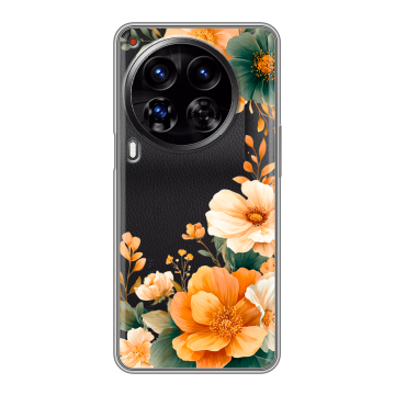 Силиконовый чехол на Tecno Camon 30 Premier 5G с принтом Цветы принт Силиконовый чехол на Tecno Camon 30 Premier 5G с принтом Цветы принт