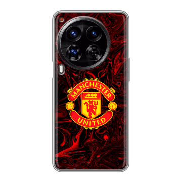 Силиконовый чехол на Tecno Camon 30 Premier 5G с принтом Manchester United Силиконовый чехол на Tecno Camon 30 Premier 5G с принтом Manchester United