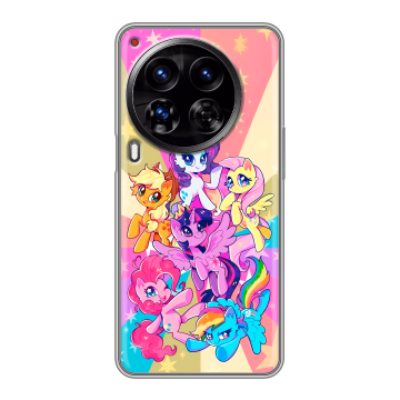 Силиконовый чехол на Tecno Camon 30 Premier 5G с принтом My little pony Дружба чудо