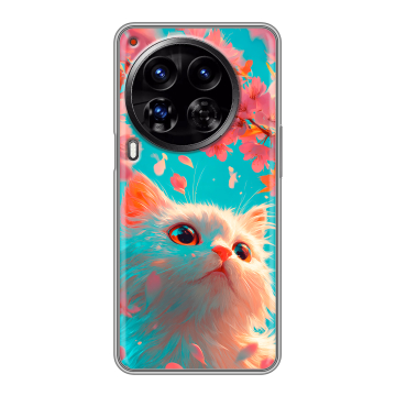 Силиконовый чехол на Tecno Camon 30 Premier 5G с принтом Красивый кот Силиконовый чехол на Tecno Camon 30 Premier 5G с принтом Красивый кот