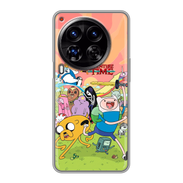 Силиконовый чехол на Tecno Camon 30 Premier 5G с принтом Adventure time Время приключений Силиконовый чехол на Tecno Camon 30 Premier 5G с принтом Adventure time Время приключений