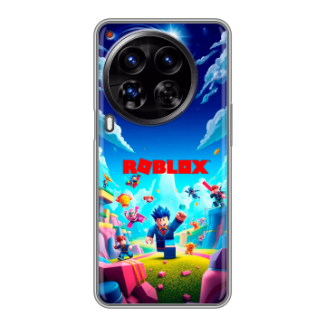 Силиконовый чехол на Tecno Camon 30 Premier 5G с принтом Roblox Роблокс