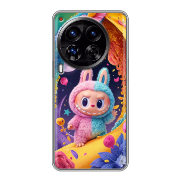 Силиконовый чехол на Tecno Camon 30 Premier 5G с принтом Labubu Лабубу
