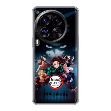 Силиконовый чехол на Tecno Camon 30 Premier 5G с принтом Demon Slayer Клинок рассекающий демонов